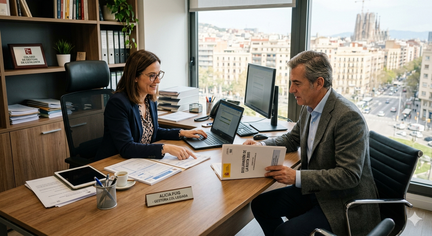 Reunió entre gestora i propietari per fer la declaració